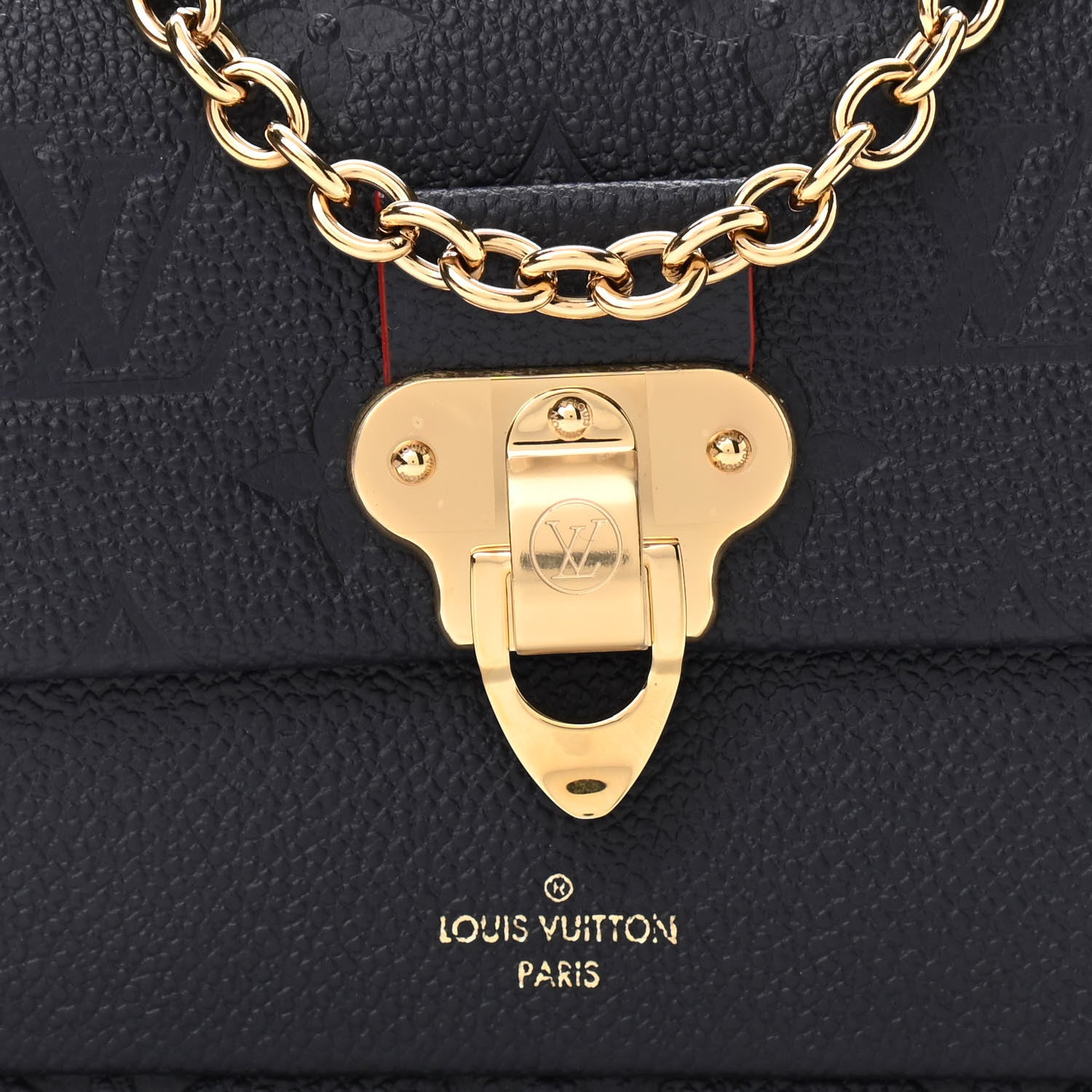 Louis Vuitton Empreinte Vavin Chain Wallet Marine Rouge 10 of 11
