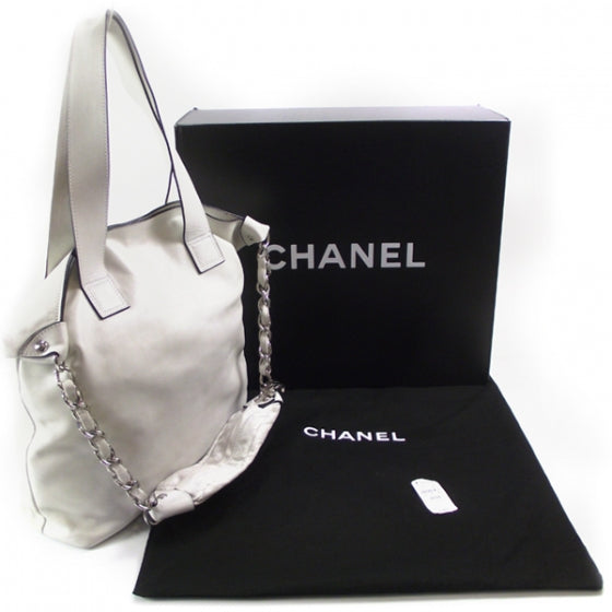 Chanel Lambskin Edgy Tote Ivory 3 of 14