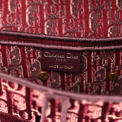 Christian Dior Velvet Oblique Saddle Bag Burgundy 7 of 10