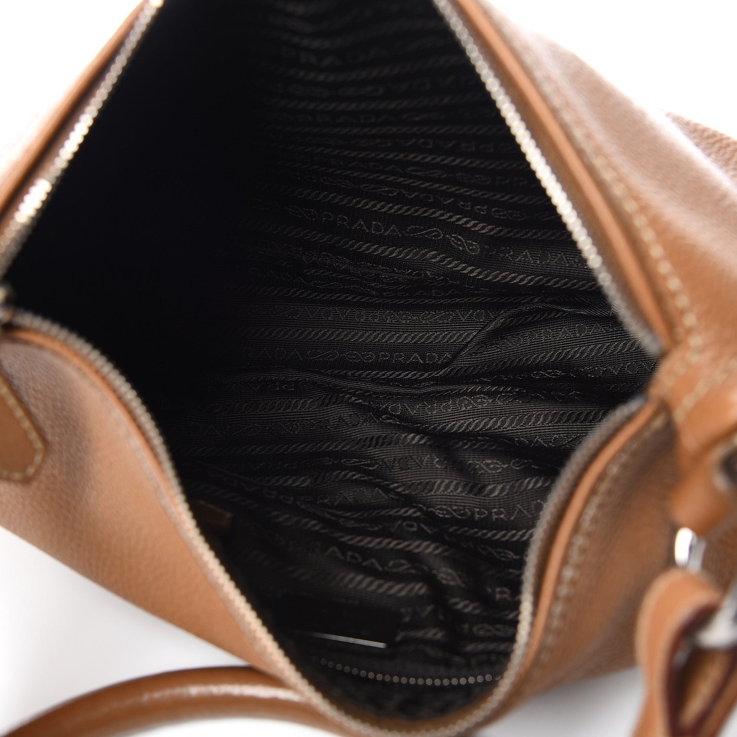 Prada Vitello Daino Shoulder Bag Naturale 5 of 11