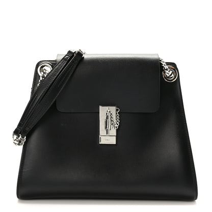 Chloe Shiny Calfskin Medium Annie Shoulder Bag Black 1 of 9