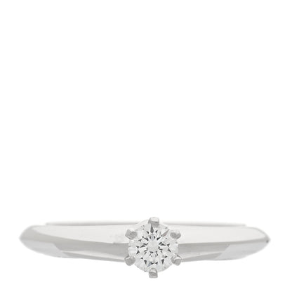 Tiffany Platinum Diamond .20ct Solitaire Engagement Ring 47 4 1 of 4