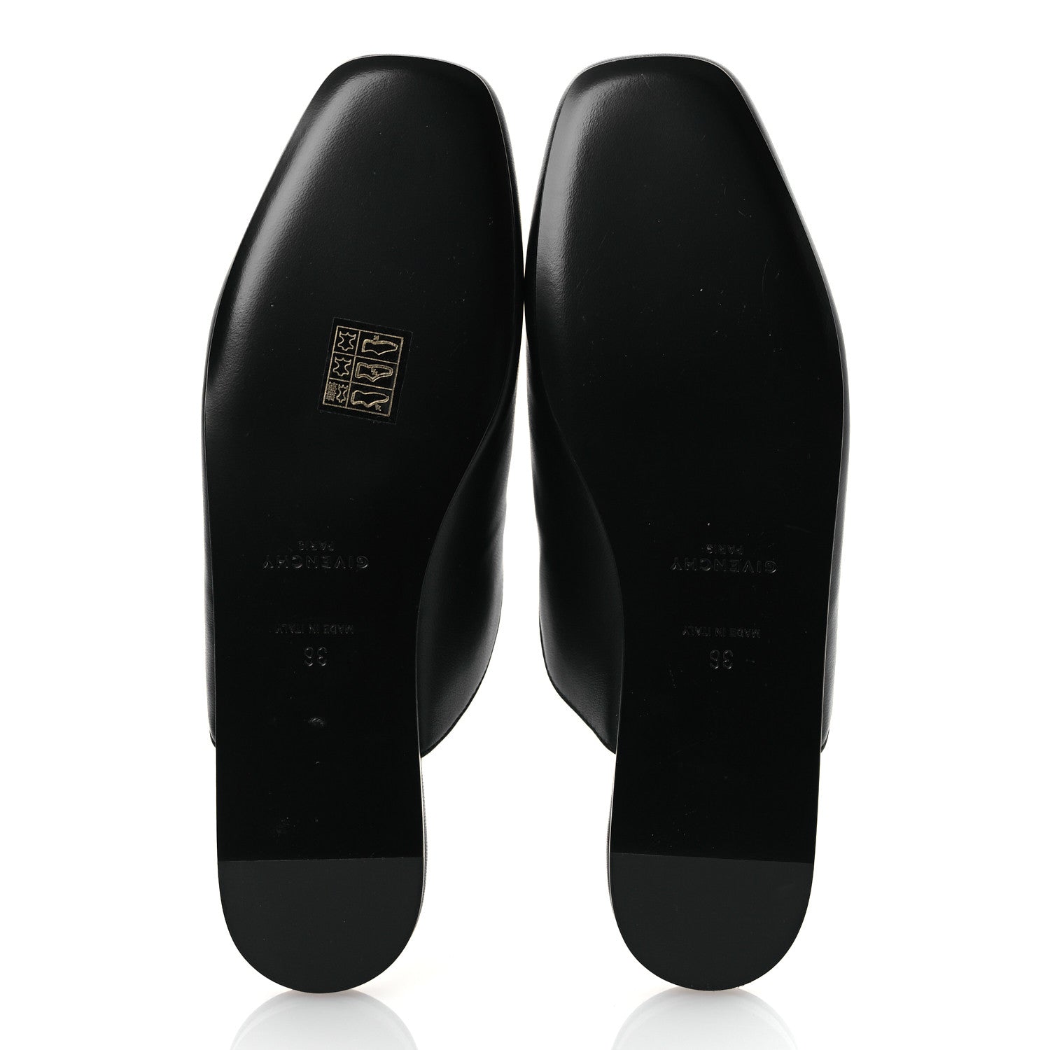 Givenchy Calfskin Dune Bedford Logo Mule Slides 36 Black 7 of 13