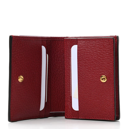 Gucci GG Supreme Monogram Flora Web Ophidia Card Case Red 5 of 7
