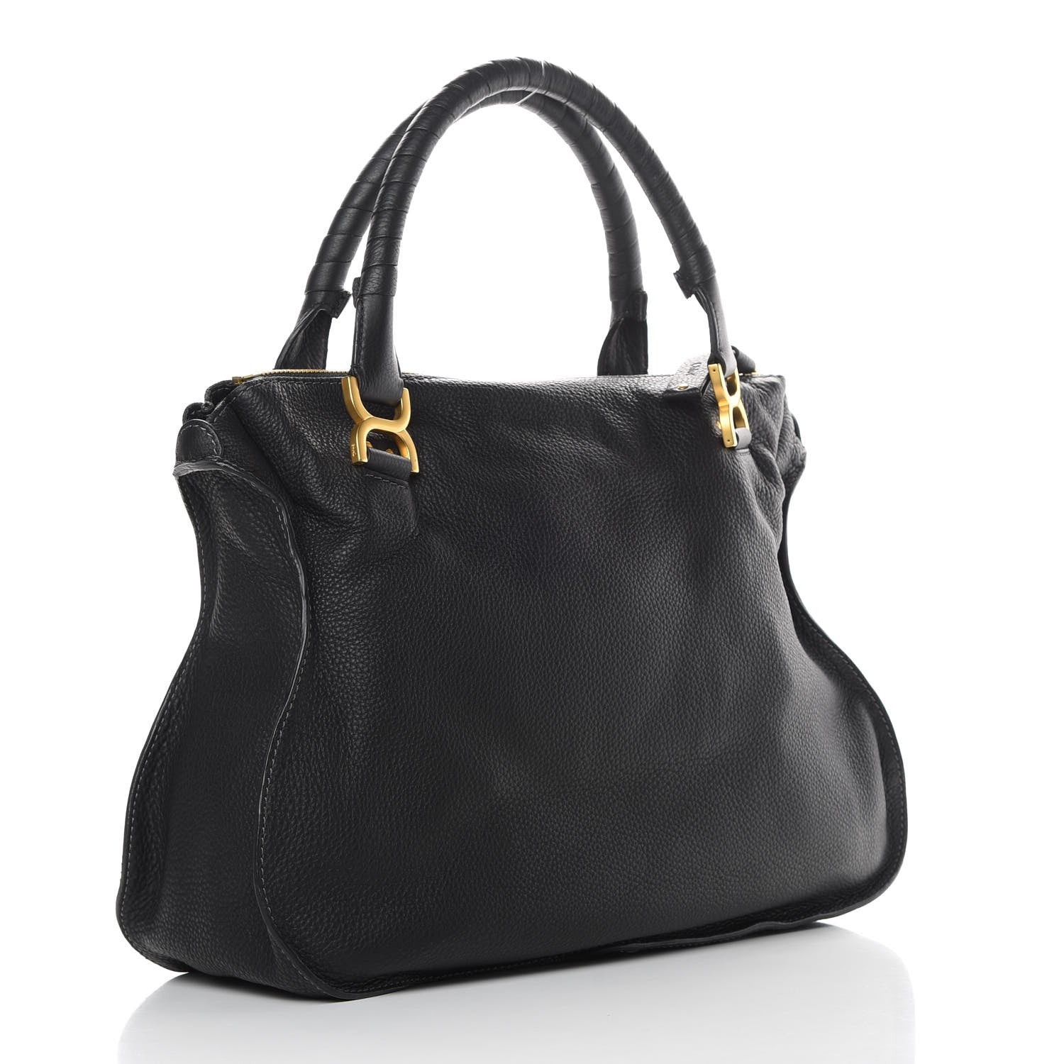 Chloe Calfskin Large Marcie Satchel Black 3 of 12