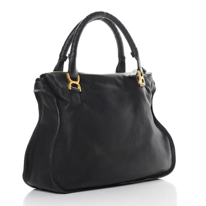 Chloe Calfskin Large Marcie Satchel Black 3 of 12