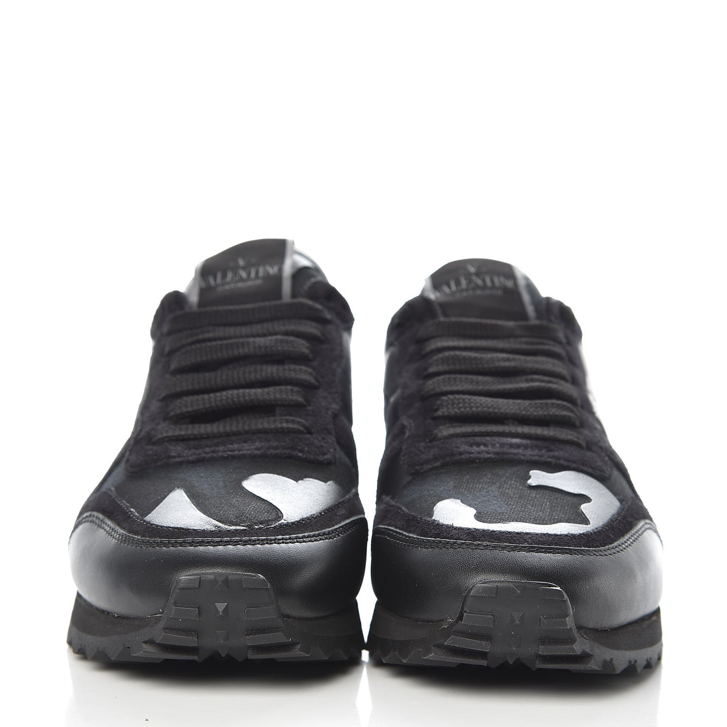 Nappa Suede Camouflage Womens Rockrunner Sneakers 36 Black