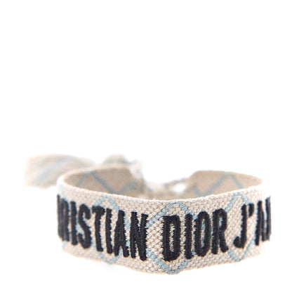 Christian Dior Woven Cotton J'Adior Friendship Bracelet 1 of 4