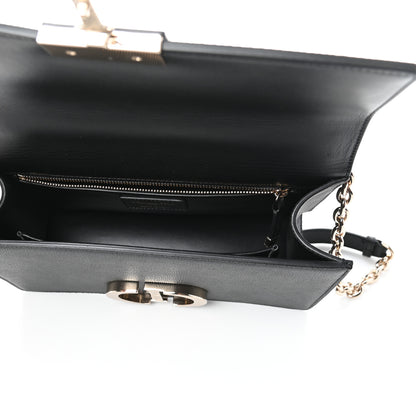 Christian Dior Grained Calfskin Embossed 30 Montaigne Chain Flap Bag Black 5 of 8