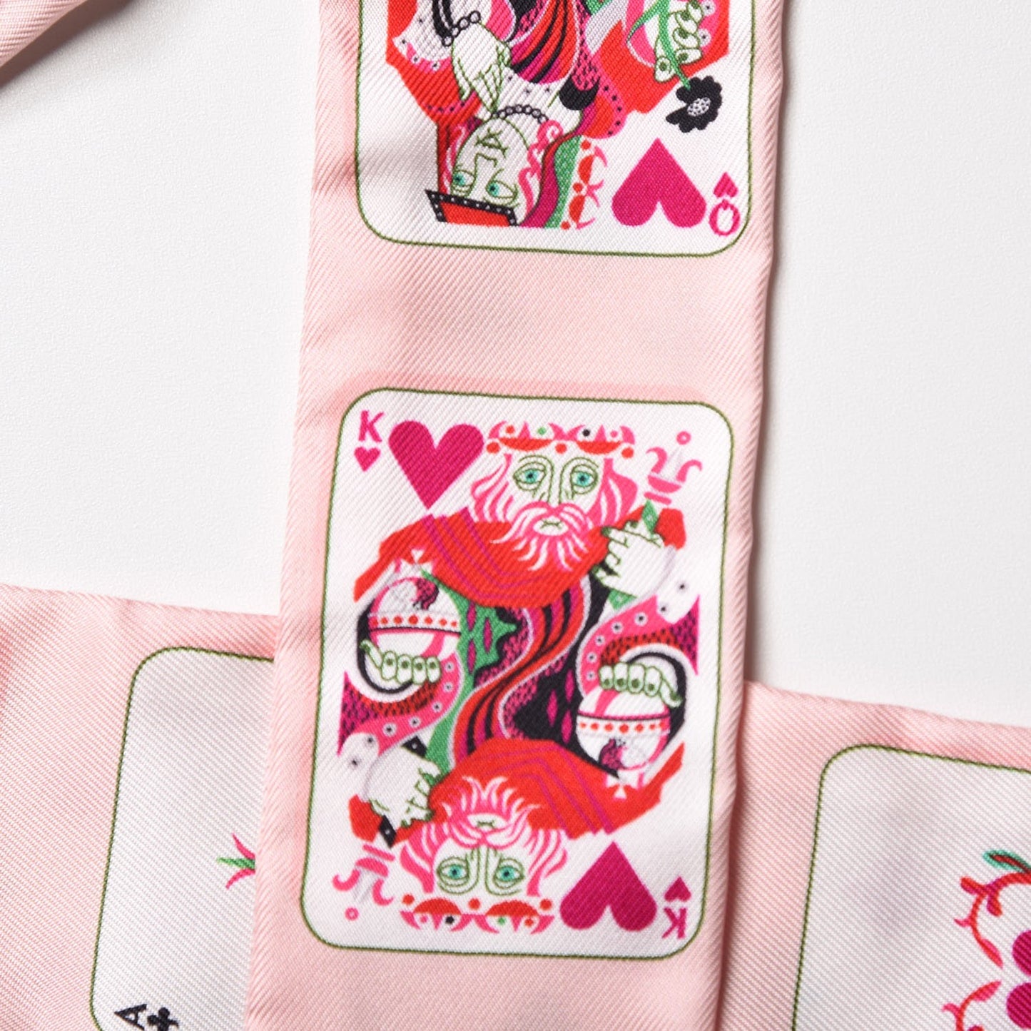 Silk Jeu de Cartes Twilly Rose Nacre Fuchsia Rouge