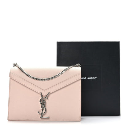 Saint Laurent Grain De Poudre Monogram Cassandra Clasp Bag Marble Pink 9 of 9
