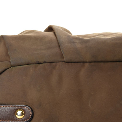 Prada Tessuto Nylon Jacquard Logo Tote Brown 8 of 18