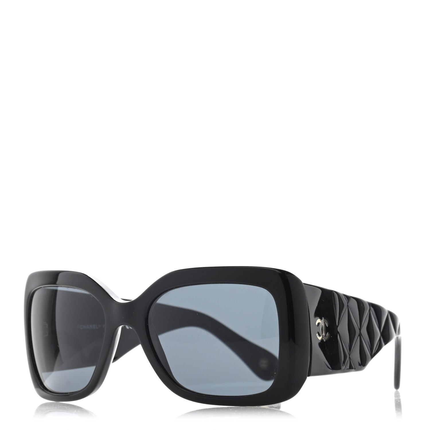 Chanel Acetate Quilted Sunglasses 5019 Black 1 of 8