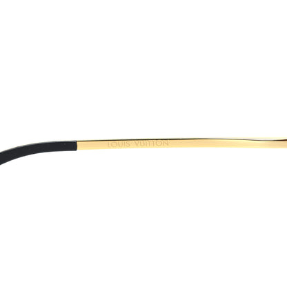 Louis Vuitton Metal Monogram Grease Sunglasses Z1172W Gold 5 of 9