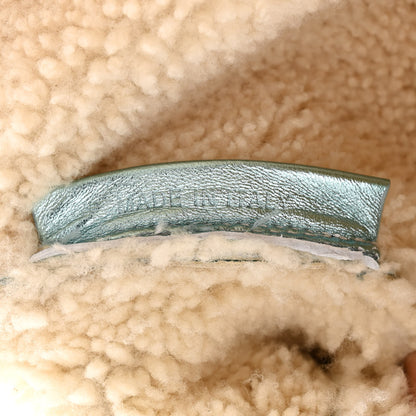 Fendi Metallic Lambskin Sheepskin Fur Re-Edition 2005-2006 Baguette Light Blue 7 of 12