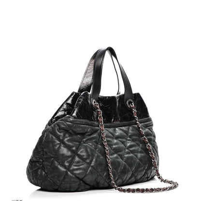 Chanel Iridescent Calfskin Large In the Mix Tote Black 3 of 7