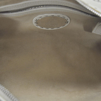 Fendi Calfskin Romano Selleria Bowler White 8 of 10
