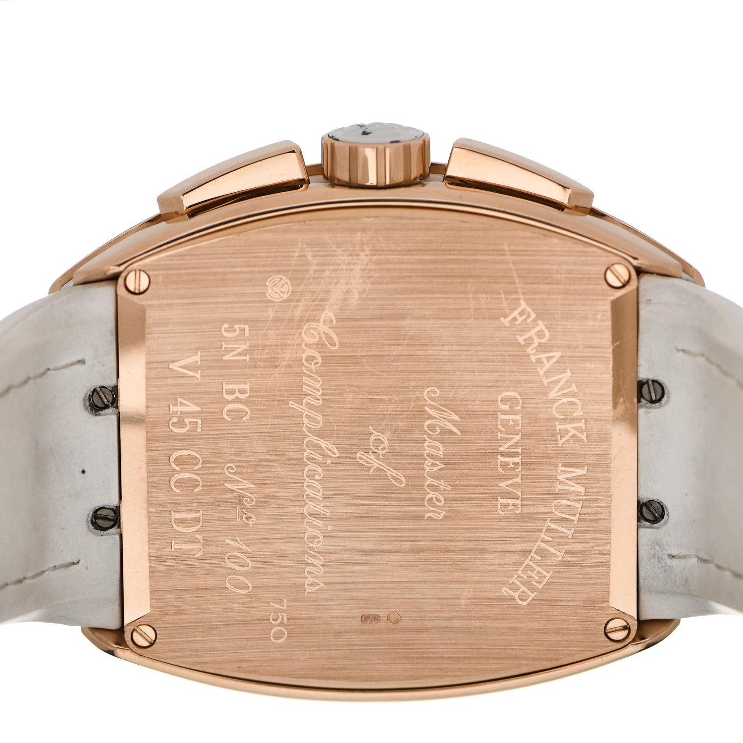 Franck Muller 18K Rose Gold Alligator 45mm Vanguard Chronograph Automatic Watch V45CCTT 4 of 5