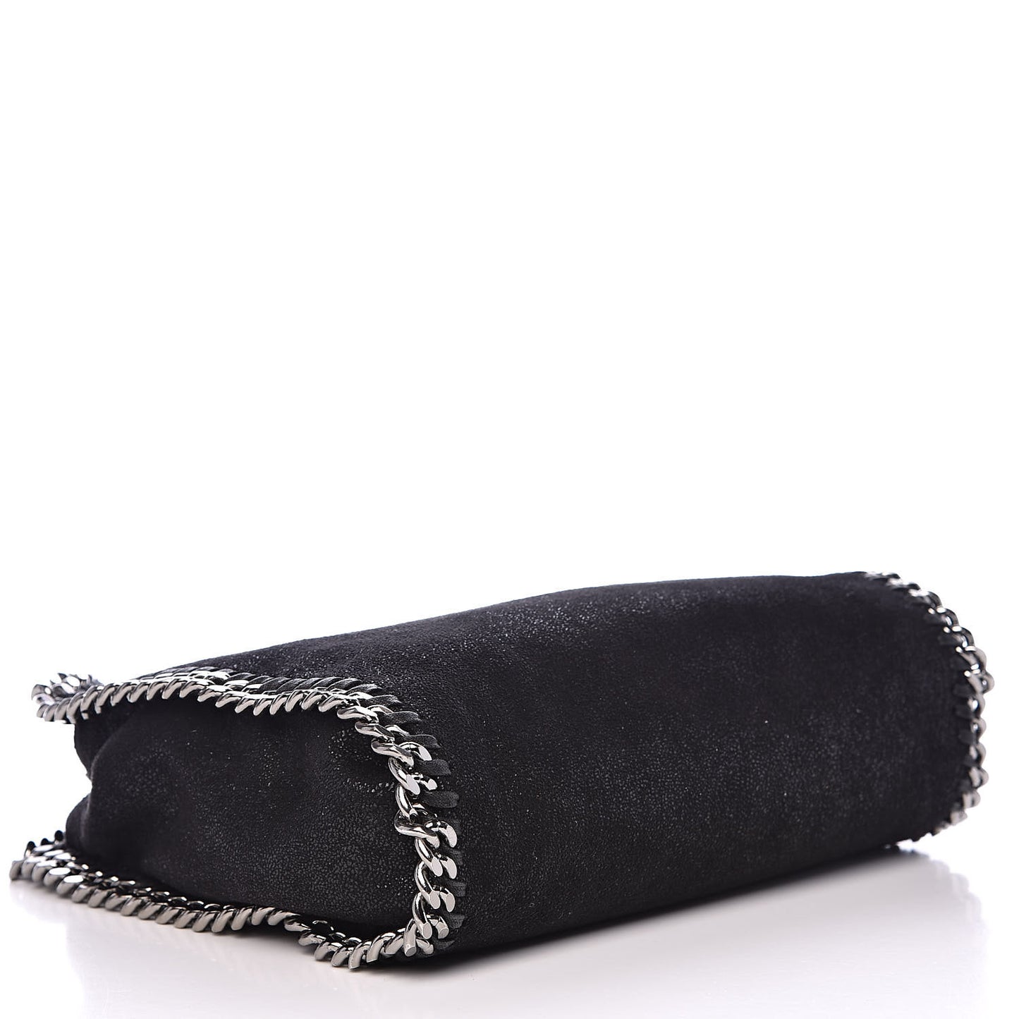 Shaggy Deer Mini Falabella Fold Over Tote Black