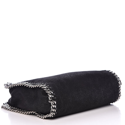 Stella McCartney Shaggy Deer Mini Falabella Fold Over Tote Black 4 of 9
