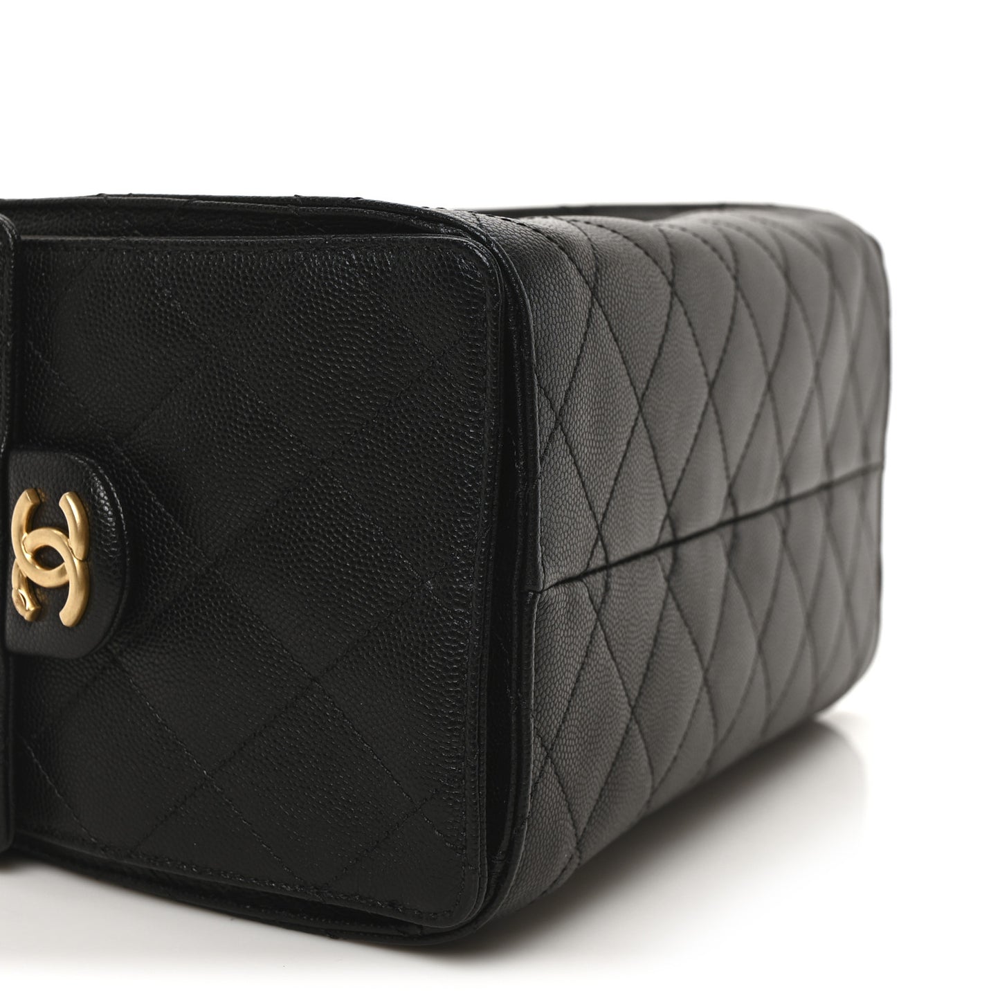 Caviar Quilted Small Chanel 25 Handbag Black