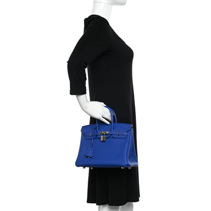 Hermes Togo Birkin 25 Bleu Royal 2 of 12
