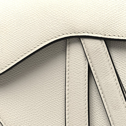 Christian Dior Grained Calfskin Mini Saddle Bag White 8 of 11