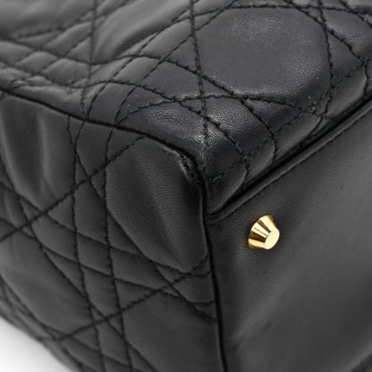 Christian Dior Lambskin Cannage Medium Lady Dior Black 11 of 16