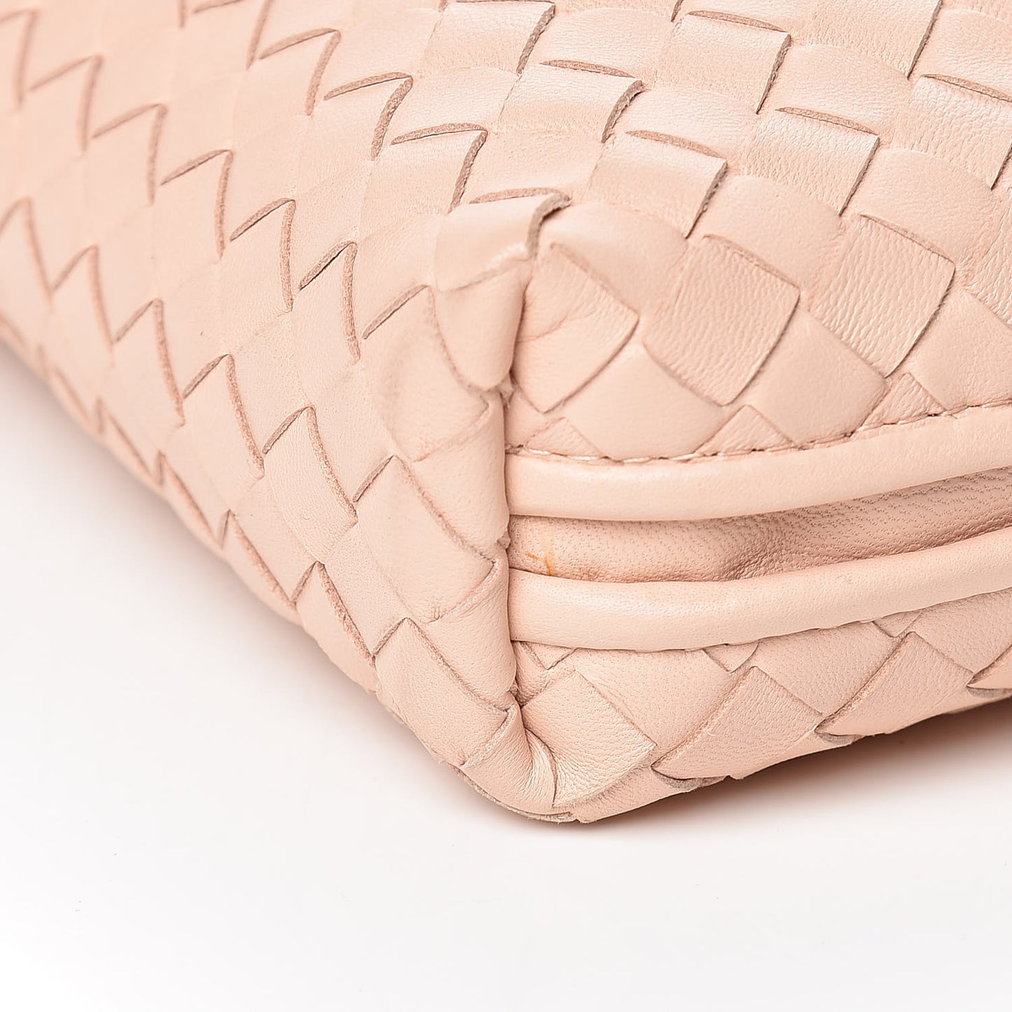 Nappa Intrecciato Nodini Crossbody Messenger Flamingo