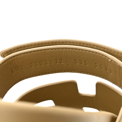 Hermes Suede Goatskin Womens Chypre Sandals 37.5 Beige Lin 10 of 10