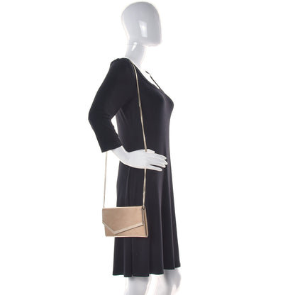 Jimmy Choo Patent Emmie Clutch Bag Beige 2 of 9