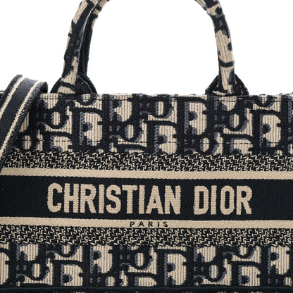 Christian Dior Oblique Mini Book Tote With Strap Blue Multicolor 8 of 11