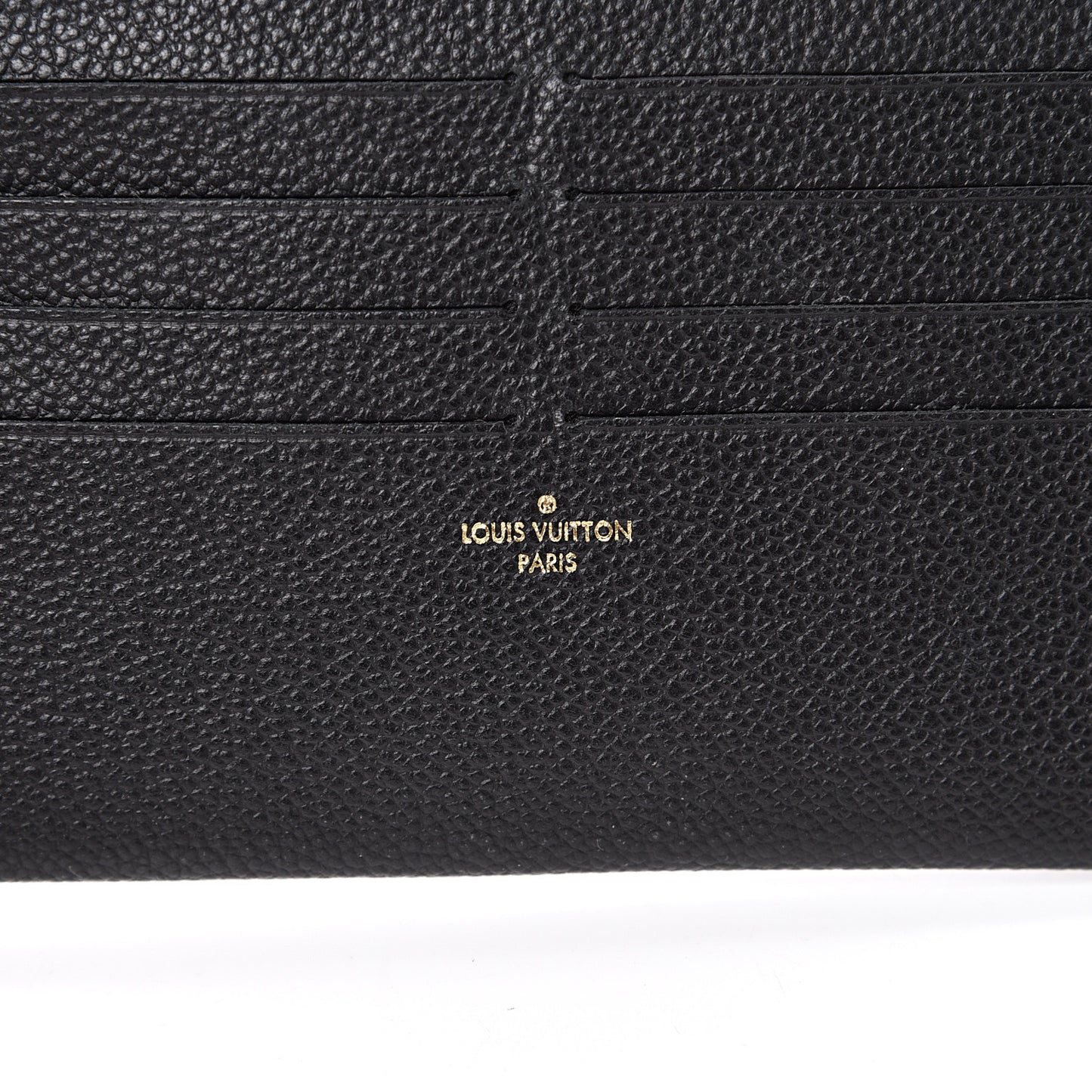 Calfskin Felicie Chain Wallet Card Holder Insert Black