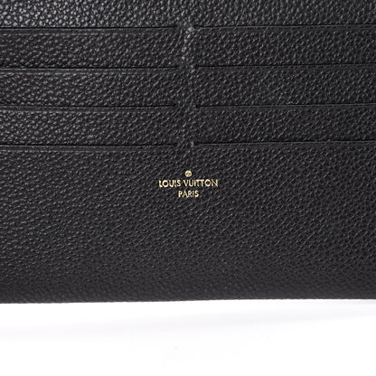 Louis Vuitton Calfskin Felicie Chain Wallet Card Holder Insert Black 5 of 5