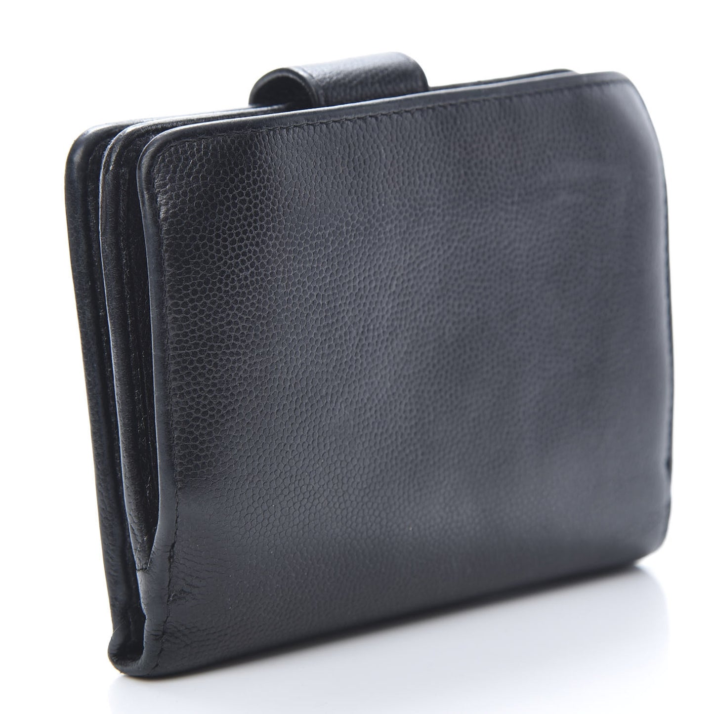 Caviar Sevruga French Compact Wallet Black