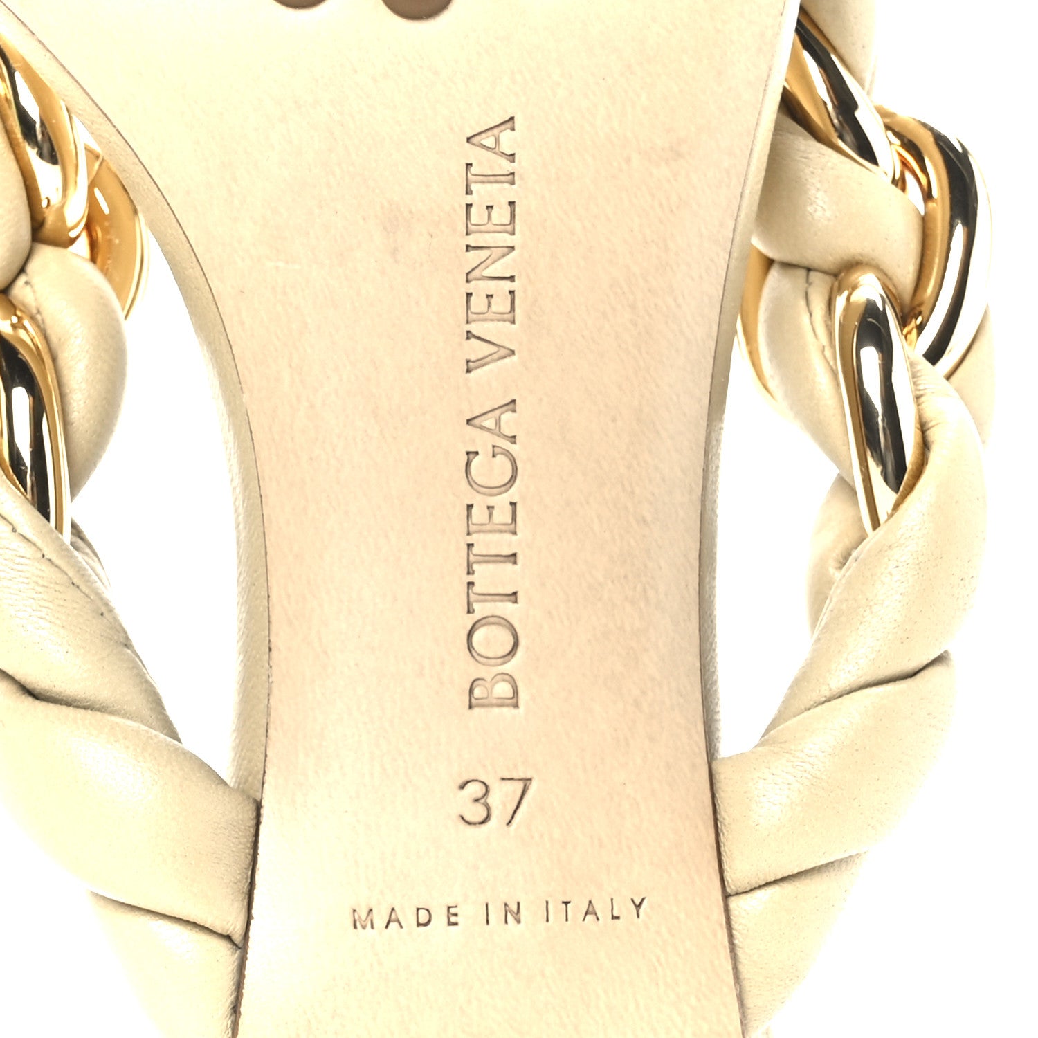 Bottega Veneta Nappa Dot Sandals 37 Cane Sugar 8 of 8