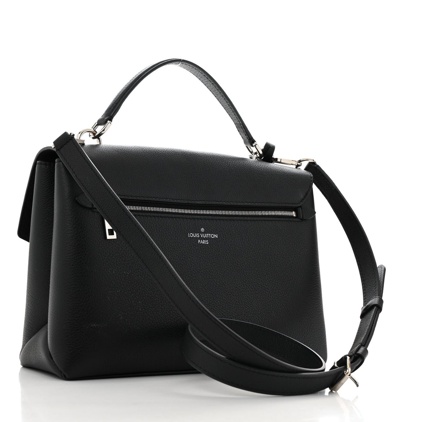 Soft Calfskin My Lockme Top Handle Black