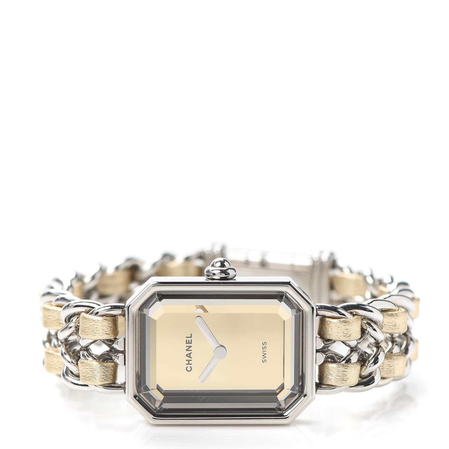 Chanel Stainless Steel Lambskin 20mm Premiere Rock Quartz Watch Gold 2 of 5