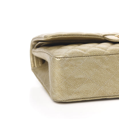Chanel Metallic Caviar Quilted Medium Double Flap Gold 8 of 10