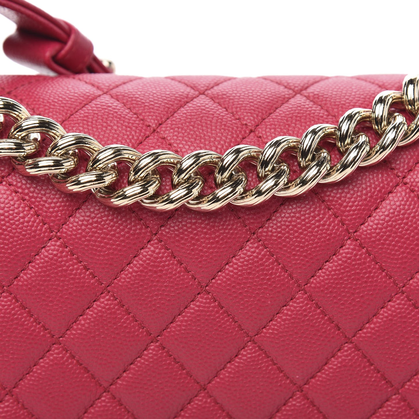 Caviar Quilted Medium Boy Flap Dark Pink