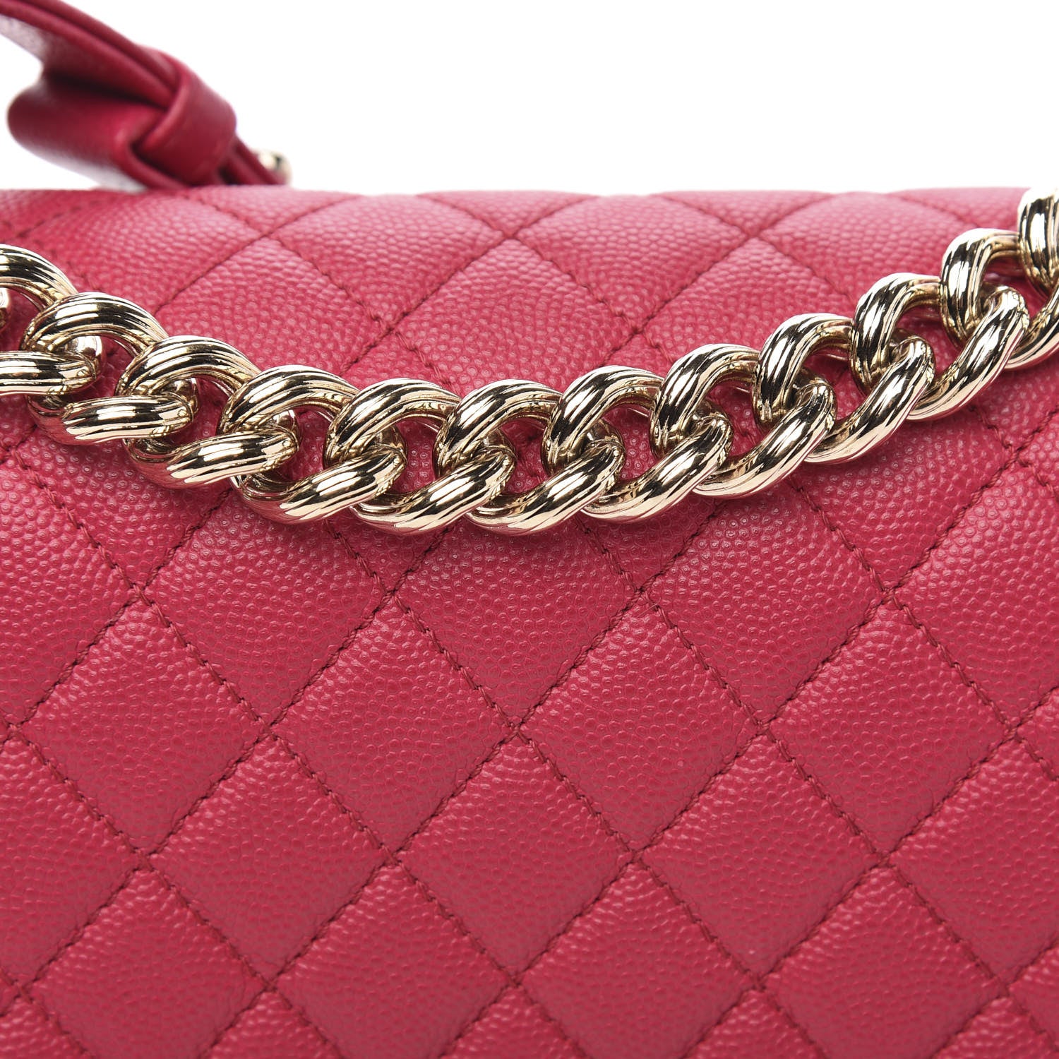 Chanel Caviar Quilted Medium Boy Flap Dark Pink 11 of 12