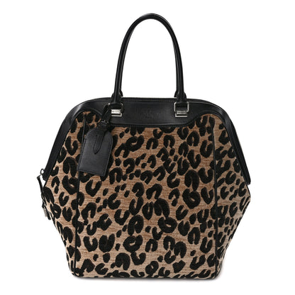 Louis Vuitton Jacquard Velvet Leopard Print Stephen Sprouse North South Bag Black 1 of 14