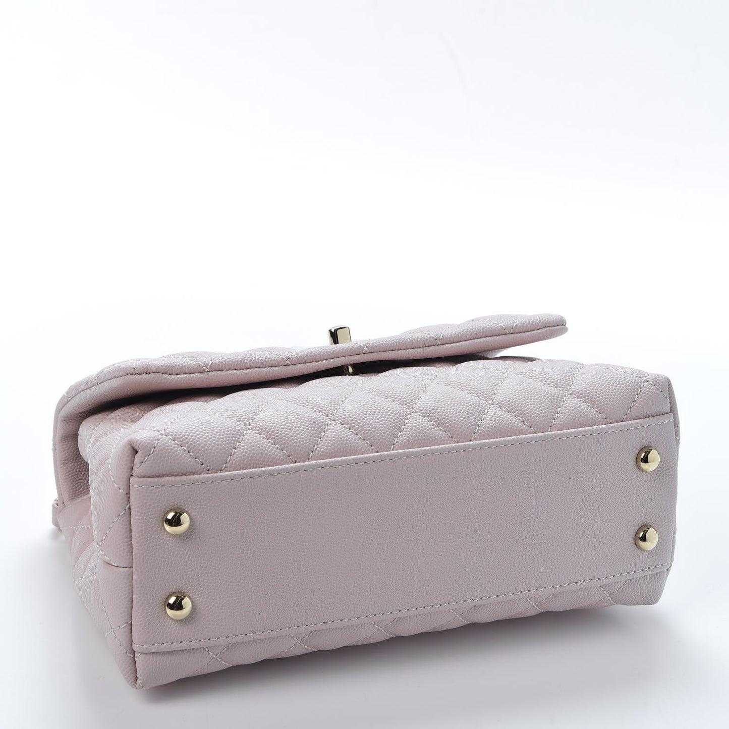 Caviar Quilted Mini Coco Handle Flap Lilas Lilac