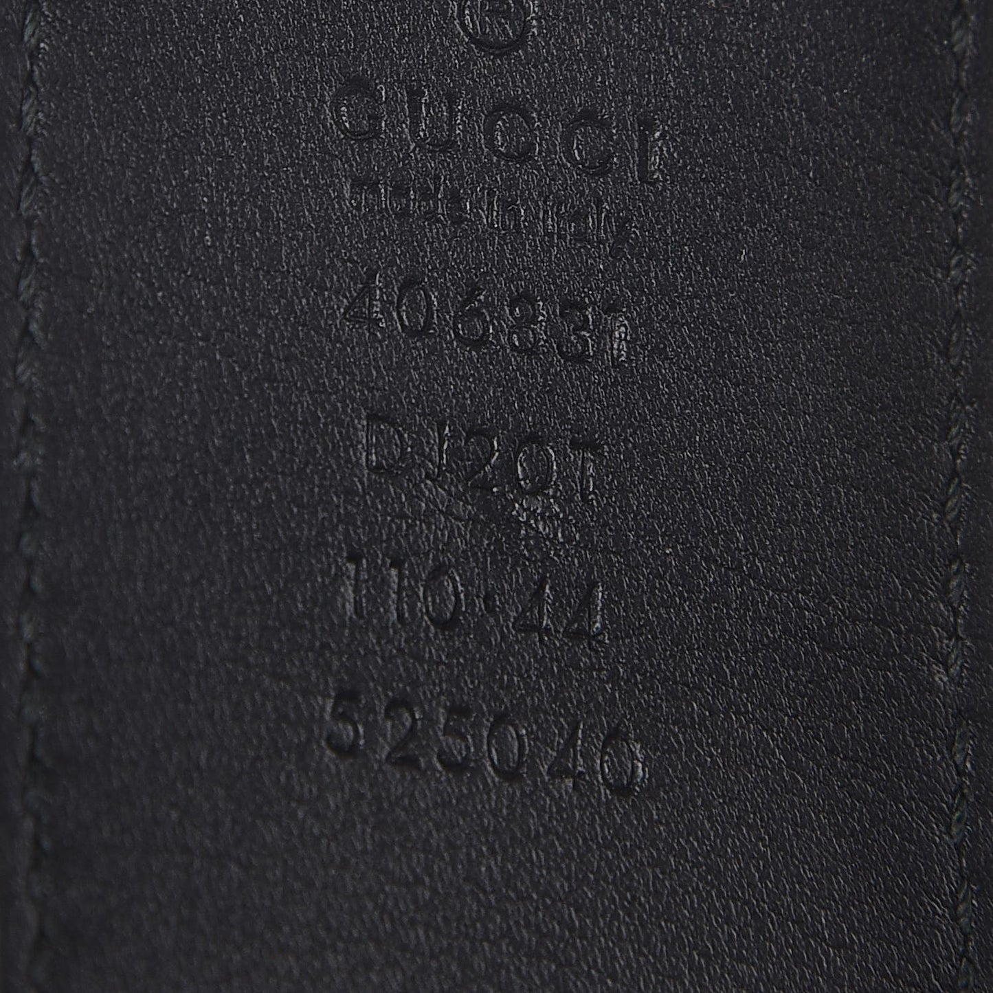 Textured Calfskin Double G 40mm Belt 110 44 Black