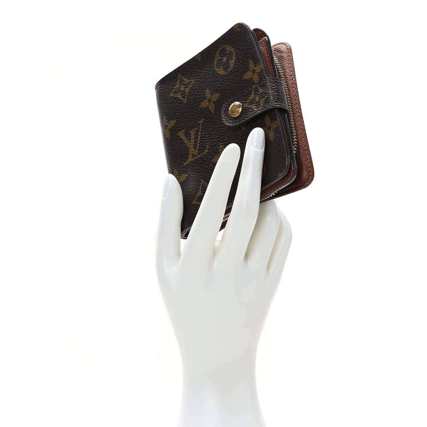 Monogram Compact Zippe Zipped Wallet