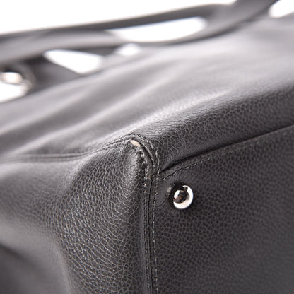 Chanel Calfskin Cerf Executive Shopper Tote Dark Grey 14 of 17