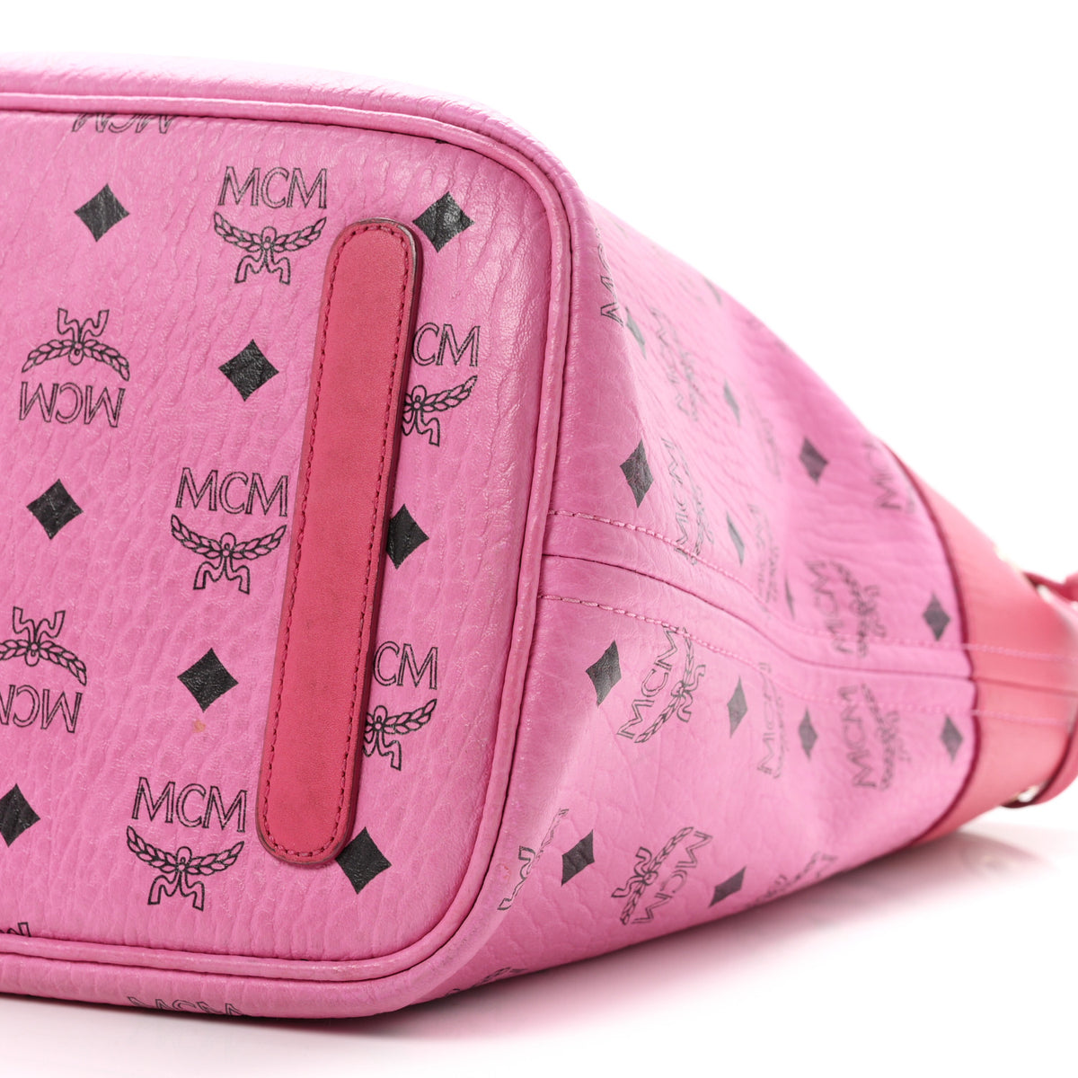 MCM Visetos Aren Tote Pink 12 of 12