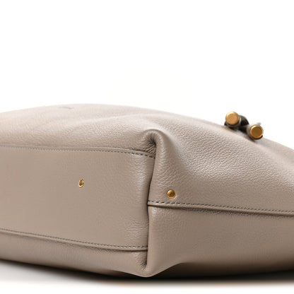 Chloe Grained Calfskin Marcie Hobo Bag Motty Grey Motty Grey 10 of 10