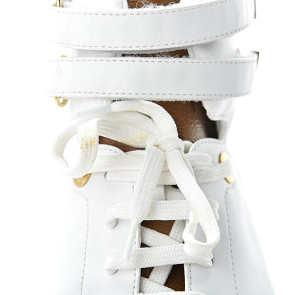 Louis Vuitton Calfskin Reverse Monogram Boombox High Top Sneakers 38.5 White 13 of 16