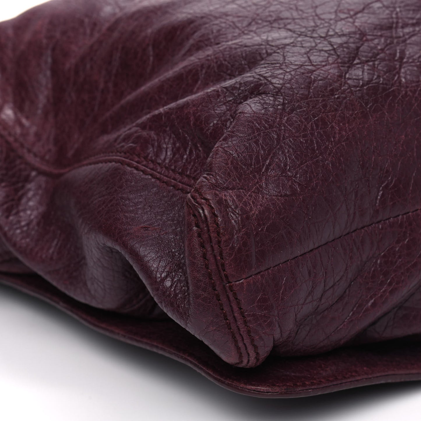 Agneau Classic Hardware Messenger Rouge Lie De Vin